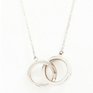 Tiffany Interlocking Circles Silver Pendant